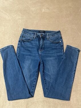 Judy Blue Mid-Rise Skinny Jeans in Medium Blue Wash